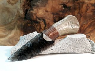 Wicked Lace Obsidian Knife Master Artist Kenny Hull Unique Gift Wolf Wolves Trak