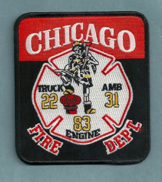 Chicago Fire Department Engine 83 Truck 22 Company Patch