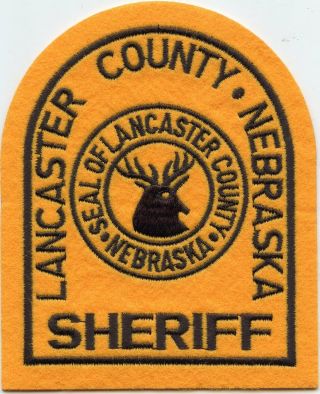 Lancaster County Nebraska Ne Felt Sheriff Police Patch