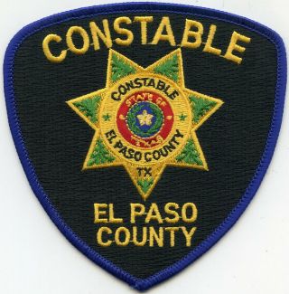 El Paso County Texas Tx Constable Sheriff Police Patch