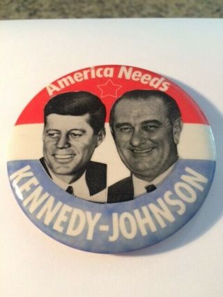 John F.  Kennedy Jfk Political Campaign Button Pin 1960