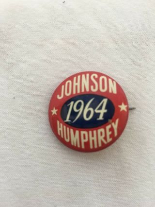 1964 Johnson - Humphrey Presidential Campaign Pinback Button