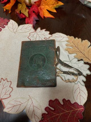 1880s Early Native American Indian Leather Book Holder