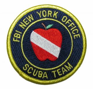 York State City Fbi Field Office Scuba Diver Dive Team Padi Police Patch