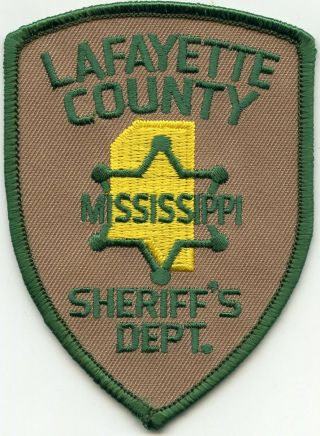 Lafayette County Mississippi Ms Sheriff Police Patch