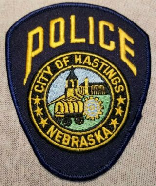 Ne Hastings Nebraska Police Patch