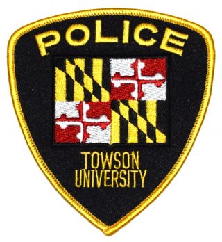 Towson University – Tu – Baltimore Co Maryland Md College Campus Police Patch