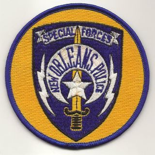 Orleans La Louisiana Police Patch Special Forces