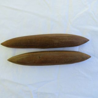 Australian Aboriginal Clap Sticks Clapstick Pair Hard Wood Music Message