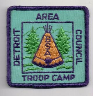 A Bsa Patch,  Camp Charles Howell,  D - A Scout Ranch,  Troop Camp,  Detroit Michigan