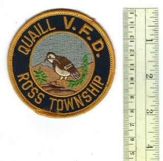 Quaill Volunteer Fire Dept.  In Ross Twp.  Pa Pennsylvania Patch - Clothback