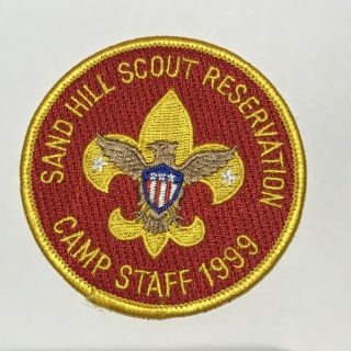 1999 Sand Hill Scout Reservation Staff Patch Tt9