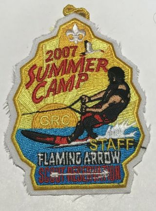 2007 Camp Patch Flaming Arrow Scout Reservation Staff Cf5