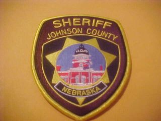 Johnson County Nebraska Police Patch Shoulder Size Type 2