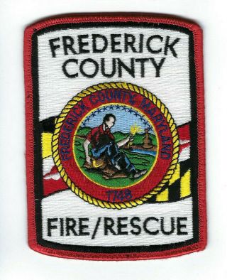 Frederick County Md Maryland Fire Rescue Dept.  Patch -