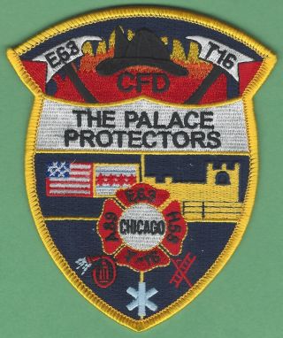 Chicago Fire Department Engine 63 Truck 16 Company Patch The Palace Protectors