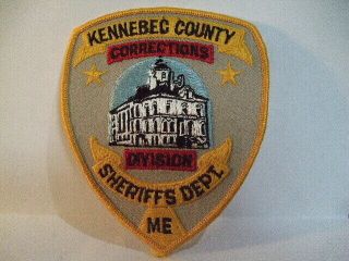 Police Patch Kennebec County Sheriff Maine Corrections Division