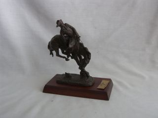 Frederic Remington - " The Outlaw " Bronze Statue - 1988 - Franklin
