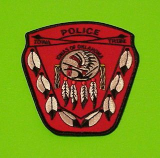 Iowas Of Oklahoma Iowa Tribe Tribal Police Patch