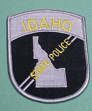 Idaho State Police Id (silver Border) Police Patch