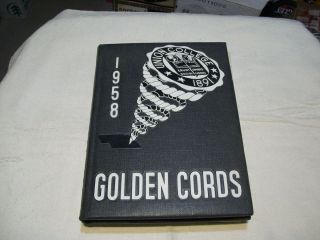 1958 Golden Cords Yearbook Union College Lincoln Nebraska