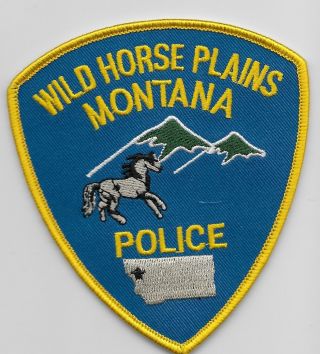 Wild Horse Plains Police State Montana Mt