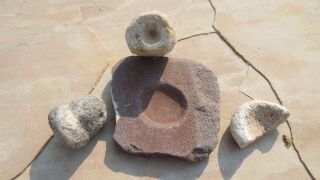 Group of Anasazi Stone Artifacts Pueblo Pottery Pre - columbian No Resto 2