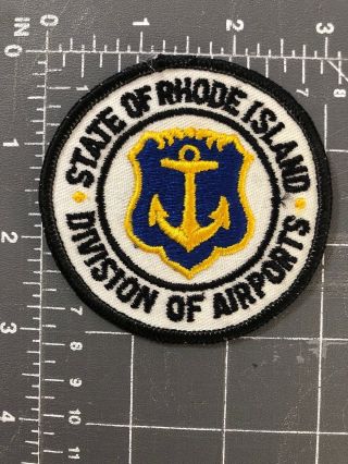 State Of Rhode Island Division Of Airports Patch Tf Green Pvd R.  I.  Ri Doa Police