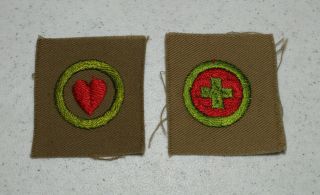 2 Square Boy Scout Merit Badges