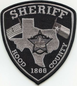 Hood County Texas Tx Subdued Sheriff Police Patch
