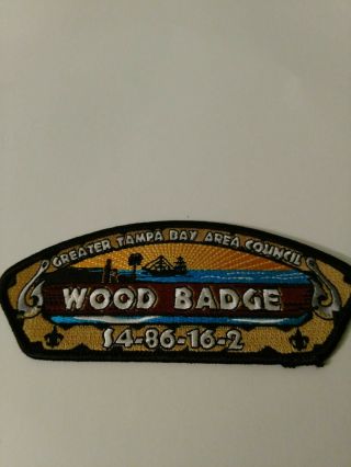 Greater Tampa Bay Area Council Csp Wood Badge S4 - 86 - 16 - 2