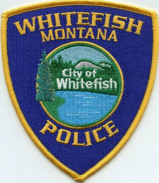 Whitefish Montana Mt Police Patch