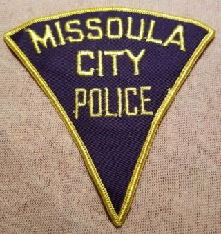 Mt Missoula City Montana Police Patch