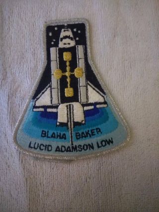 Nasa Space Shuttle Patch Blaha Baker Lucid Adamson Low