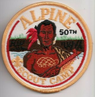 S Bsa Patch,  Camp Alpine 50th Anniversary,  Greater York Councils,  Ny