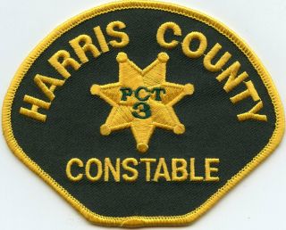 Harris County Texas Tx Precinct 3 Constable Sheriff Police Patch