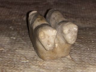 Old South American Native Andean Llama Illa Stone Carving Shaman Animal Fetish