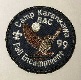 1999 Camp Karankawa Patch Bay Area Council Texas Tt7