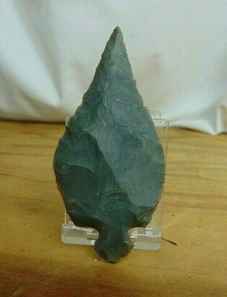 Authentic Large 3 5/8 " Kentucky Tennessee Flint Arrowhead Point Spade Form Relic