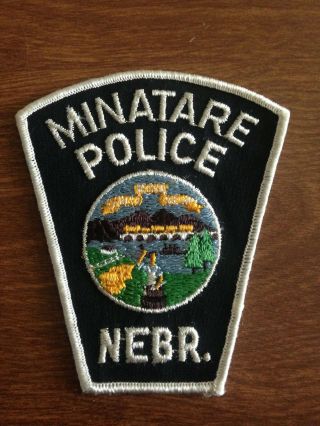 Minatare Police Patch Nebraska