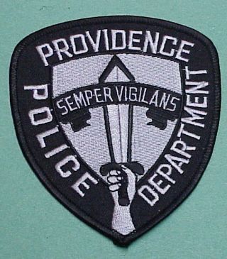 Providence Rhode Island Ri Subdued Police Patch