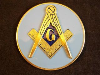 Masonic Freemasons Logo Car 3d Non Tarnish Emblem Badge Decal Sticker