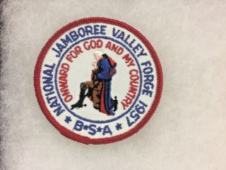 Bsa National Jamboree Valley Forge Pa 1957 Boy Scouts Patch 3 " Dia.