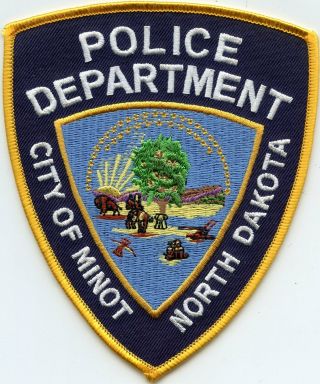 Minot North Dakota Nd Police Patch