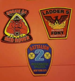 York City Fire Department Patches Engine 24 & Ladder 5