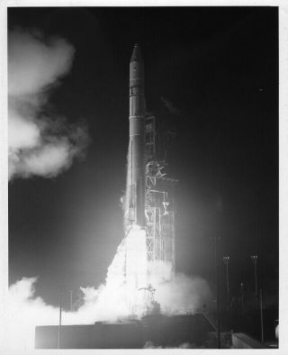 Atlas - Centaur / Orig Nasa 8x10 Press Photo - Oao Launch From Pad 36b In 1970