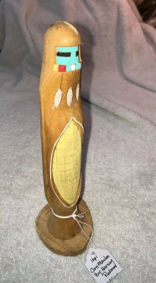 Vintage Hopi Kachina Doll " Corn Maiden 8 - 1/2” Tall Signed