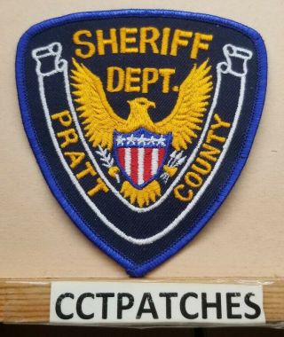 Pratt County,  Kansas Sheriff Stock Eagle (police) Shoulder Patch Ks