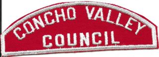 Boy Scout Concho Valley Council Name 100 Mm Rws
