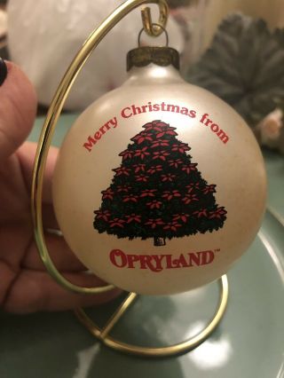 Vintage Opryland Usa Nashville Tennessee Glass Ball Ornament